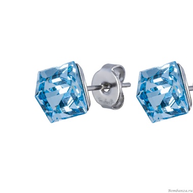 Пусеты Fiore Luna, Crystal Sky Blue, SWE0127/2 SB S Пусеты Fiore Luna, Crystal Sky Blue, SWE0127/2 SB S